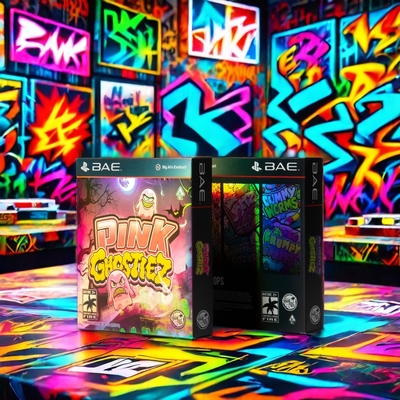 Ordine personalizzato accettato Holographic Brillante Spot UV Foil Laser Card Paper Box Argento con timbro d'oro Rigid Craft Box