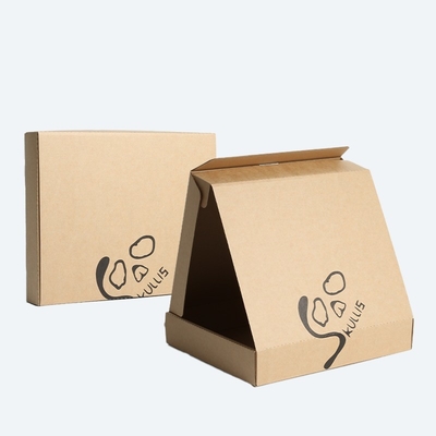 comprare Scatole postali in stile pizza Inchiostro nero Carta cartonata Scatole per pizza da asporto Spessore personalizzato online manufacture