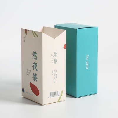 comprare Scatole di imballaggio per tè verde a carta, scatole di imballaggio per tè verde a chiusura automatica, scatole di imballaggio a fondo CMYK 4 colori online manufacture