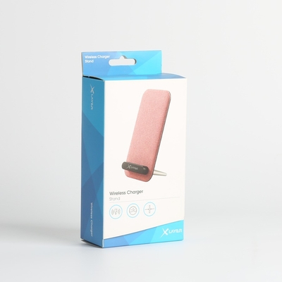 comprare Carta rivestita in alto e in basso, ricambio inverso, scatola bianca per caricabatterie senza fili in cartone imballaggio regalo in colore CMYK online manufacture