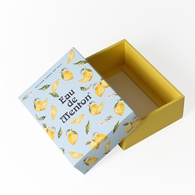 comprare Capo e scatola di base per logo personalizzato Appello estetico Piccola scatola di carta per orologi stampata in giallo chiaro su carta bianca spessa online manufacture