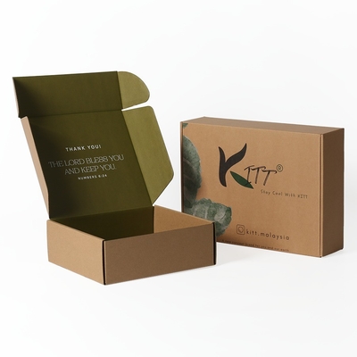 Confezione in carta kraft biodegradabile con logo personalizzato ecologico