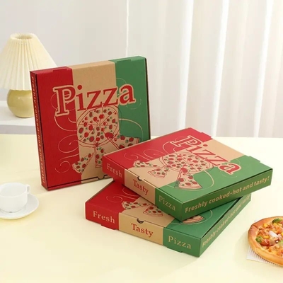 Scatole di pizza stampate su misura Scatole di cartone di pizza rettangolari Scatole di spedizione su misura