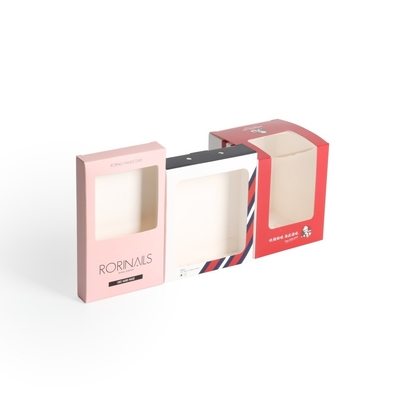 Scatola regalo in carta con finestre in PVC Scatole con fine a copertura a colori