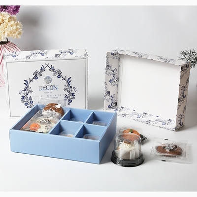 Elegante scatola regalo per biscotti con partizione con confezione customizabile