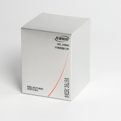 Soluzione di imballaggio per le piccole imprese Tumbler in acciaio inossidabile con scatola di cartone stampata e tipo di rivestimento in plastica