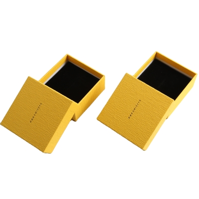Confezione di gioielli in legno per anelli bracciali e orologi rivestiti di carta Logo personalizzato