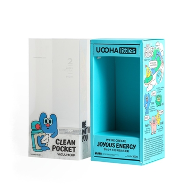 Scatola regalo in cartone quadrato riciclabile in stile cassetto con finestra OEM Brand